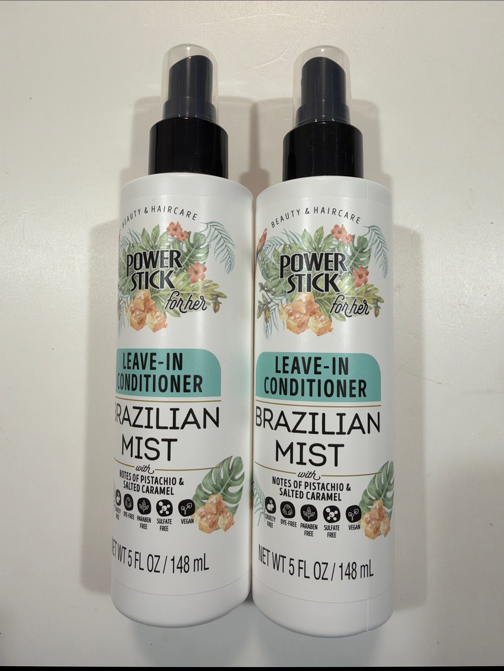 2 Brazilian Mist Leave in Conditioner Power Stick 5 oz Lot